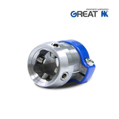 Протезирующие компоненты нижних конечностей - адаптер с зажимной трубкой под углом (10° наклона) из нержавеющей стали 17-4/ титан GR5