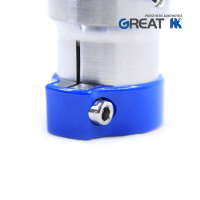 Протезирующие компоненты нижних конечностей - адаптер с зажимной трубкой под углом (10° наклона) из нержавеющей стали 17-4/ титан GR5