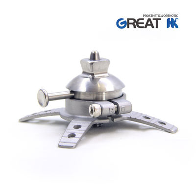 Four Prong Casting Steel Prosthetic Shuttle Lock With Pyramid Adapter And Short Pin